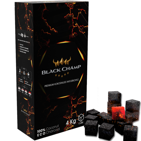 27 mm | Black Champ | Shisha Kohle | 4 kg